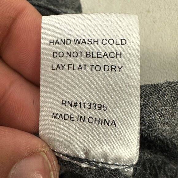 at Brand Small Heather Gray Long Sleeve Scoop Neck Tee Womens Soft Fabric - Picture 6 of 7